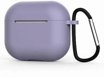 Apple Airpods 3. Nesil Zore Airbag 28 Silikon Kılıf - Lavendery Gray