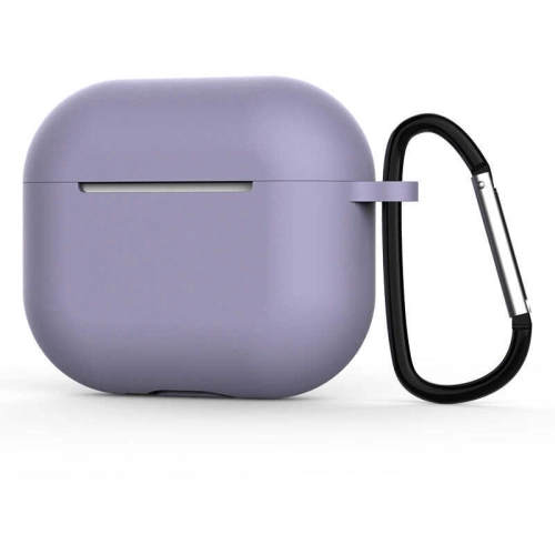 Apple Airpods 3. Nesil Zore Airbag 28 Silikon Kılıf - Lavendery Gray
