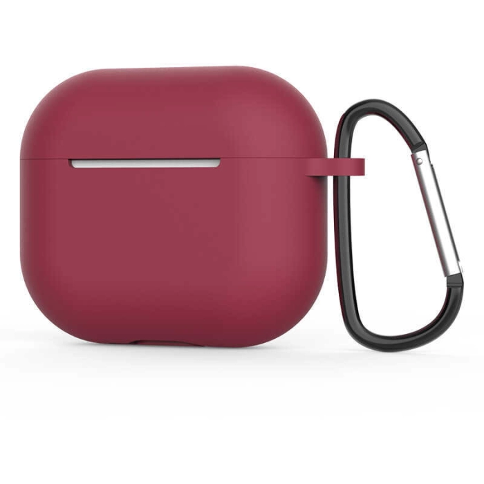 Apple Airpods 3. Nesil Zore Airbag 28 Silikon Kılıf - Mürdüm