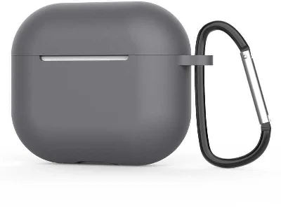 Apple Airpods 3. Nesil Zore Standart Silikon Kılıf - Gri