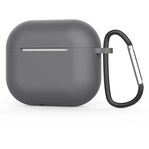 Apple Airpods 3. Nesil Zore Standart Silikon Kılıf - Gri