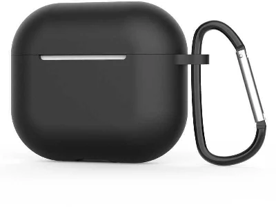 Apple Airpods 3. Nesil Zore Standart Silikon Kılıf - Siyah
