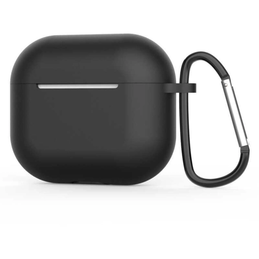 Apple Airpods 3. Nesil Zore Standart Silikon Kılıf - Siyah