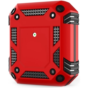 Apple AirPods Kılıf Zırh Korumalı Airbag Kılıf - Kırmızı