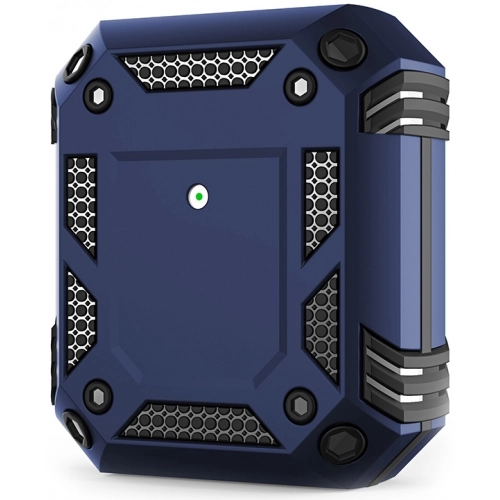 Apple AirPods Kılıf Zırh Korumalı Airbag Kılıf - Lacivert