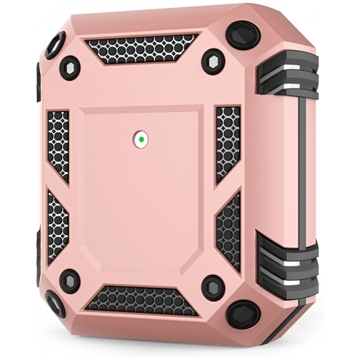 Apple AirPods Kılıf Zırh Korumalı Airbag Kılıf - Rose Gold