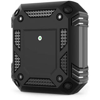 Apple AirPods Kılıf Zırh Korumalı Airbag Kılıf - Siyah