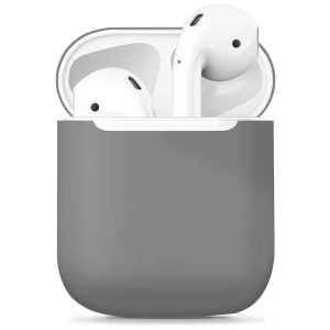 Apple Airpods Kılıf Zore Airbag 13 Silikon - Gri