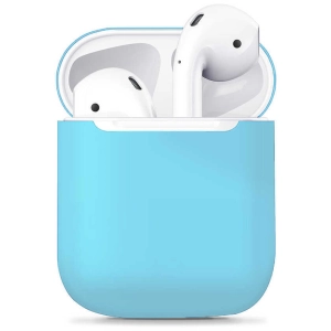 Apple Airpods Kılıf Zore Airbag 13 Silikon - Mavi