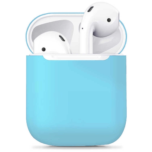 Apple Airpods Kılıf Zore Airbag 13 Silikon - Mavi