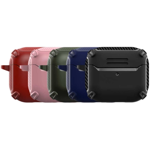 Apple Airpods Kılıf Zore Airbag 26 Silikon - Koyu Yeşil