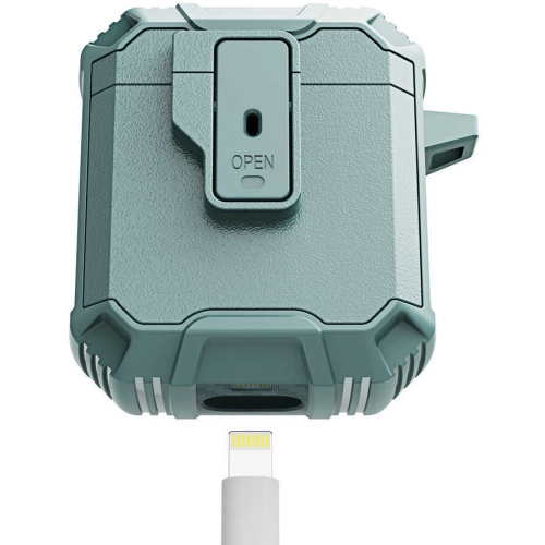 Apple Airpods Kılıf Zore Airbag 27 Silikon - Yeşil