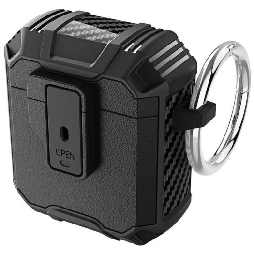 Apple Airpods Kılıf Zore Airbag 27 Silikon - Siyah