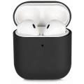 Apple Airpods Kılıf Zore Silk Silikon - Siyah