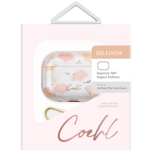 Apple Airpods Pro 2 Kılıf Çayır Çiçeği Desenli Coehl Meadow Kapak - Pembe