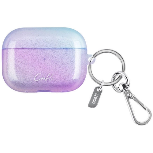 Apple Airpods Pro 2 Kılıf Parlayan Arka Yüzey Coehl Linear Kapak - Mor