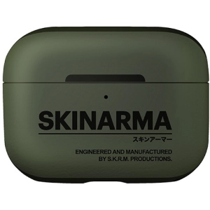 Apple Airpods Pro 2 Kılıf SkinArma PU Deri Tasarım Spunk Kılıf - Koyu Yeşil