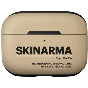 Apple Airpods Pro 2 Kılıf SkinArma PU Deri Tasarım Spunk Kılıf - Krem