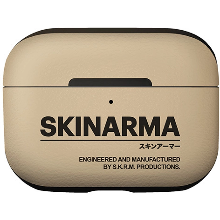 Apple Airpods Pro 2 Kılıf SkinArma PU Deri Tasarım Spunk Kılıf - Krem