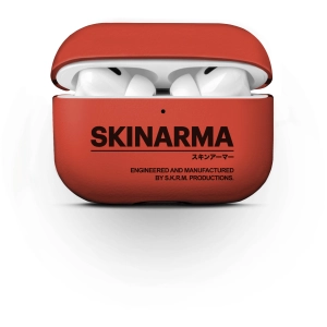 Apple Airpods Pro 2 Kılıf SkinArma PU Deri Tasarım Spunk Kılıf - Turuncu