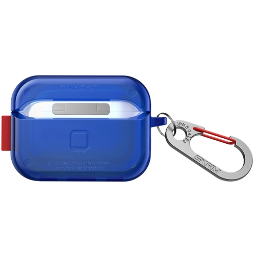 Apple Airpods Pro 2 Kılıf SkinArma Şeffaf Renkli Airbagli Tasarım Saido Kılıf - Mavi