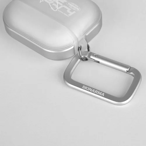 Apple Airpods Pro 2 Kılıf SkinArma Transparan Mat Tasarım Kinzoku Kılıf - Beyaz