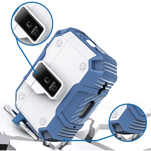 Apple Airpods Pro 2 Zore Airbag 35 Darbelere Karşı Dayanıklı Düğmeli Kılıf - Siyah