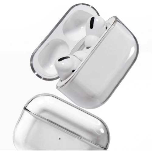 Apple Airpods Pro Kılıf Şeffaf Sert Kristal Zore Airbag 14 (6.1) Kılıf - Şeffaf