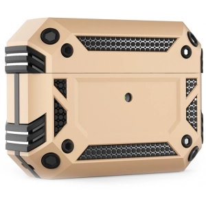 Apple AirPods Pro Kılıf Zırh Korumalı Airbag Kılıf - Gold