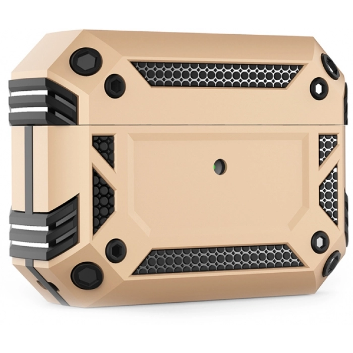 Apple AirPods Pro Kılıf Zırh Korumalı Airbag Kılıf - Gold