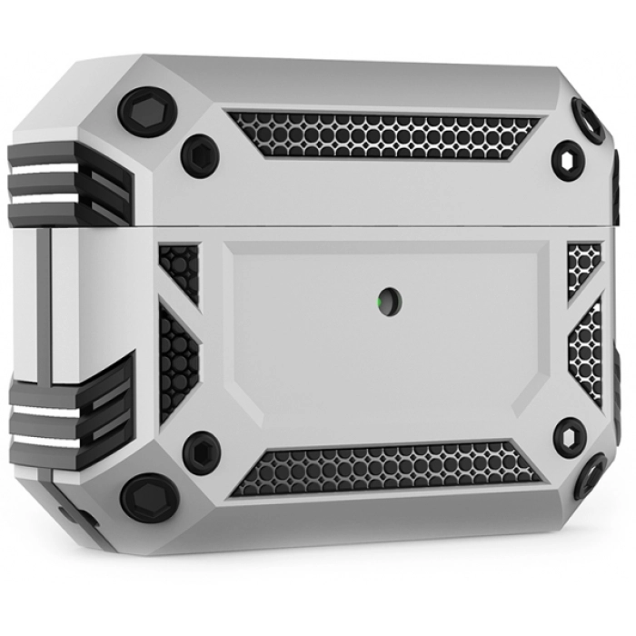 Apple AirPods Pro Kılıf Zırh Korumalı Airbag Kılıf - Gümüş