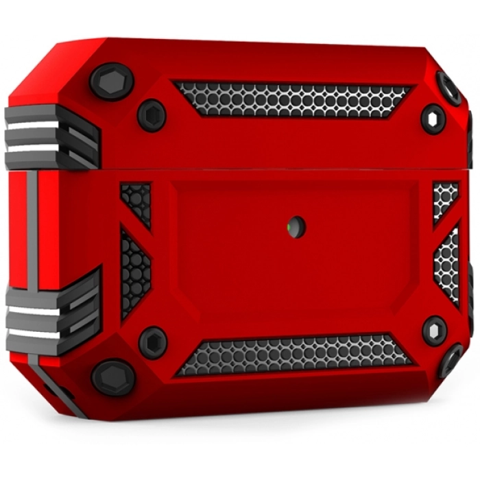 Apple AirPods Pro Kılıf Zırh Korumalı Airbag Kılıf - Kırmızı