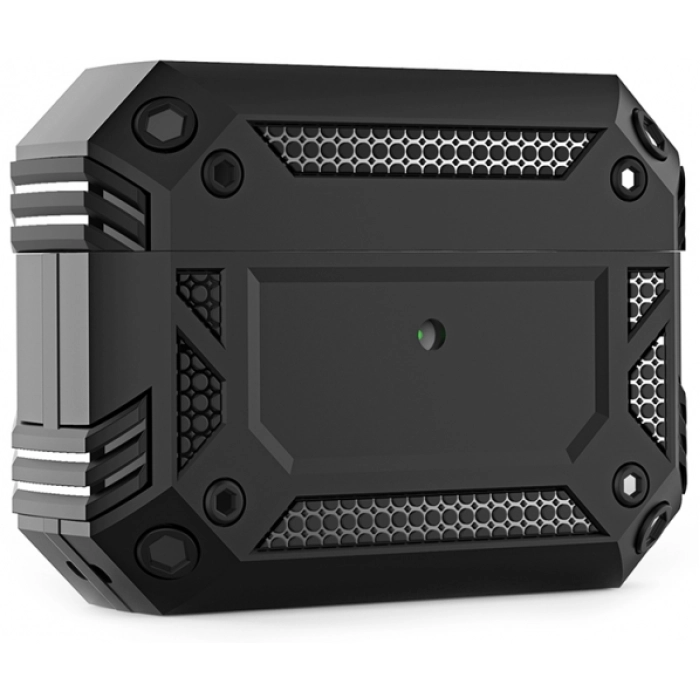 Apple AirPods Pro Kılıf Zırh Korumalı Airbag Kılıf - Siyah