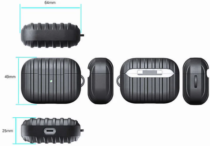 Apple Airpods Pro Zore Airbag 21 Kılıf - Siyah