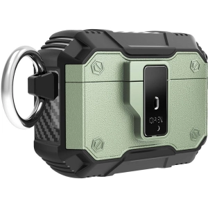 Apple Airpods Pro Zore Airbag 35 Darbelere Karşı Dayanıklı Düğmeli Kılıf - Yeşil