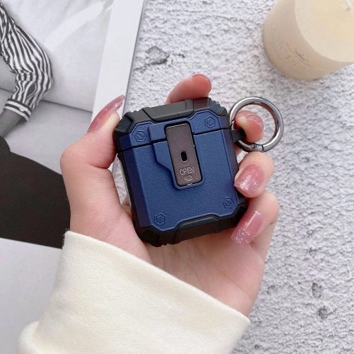 Apple Airpods Zore Airbag 35 Darbelere Karşı Dayanıklı Düğmeli Kılıf - Kırmızı