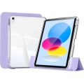 Apple iPad 10.9 2022 (10. Nesil) ​Kılıf Magnetik Ayrılabilen Airbagli Sliding Silikon Tablet Kapak - Lavender
