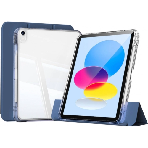 Apple iPad 10.9 2022 (10. Nesil) Kılıf Magnetik Ayrılabilen Airbagli Sliding Silikon Tablet Kapak - Pembe