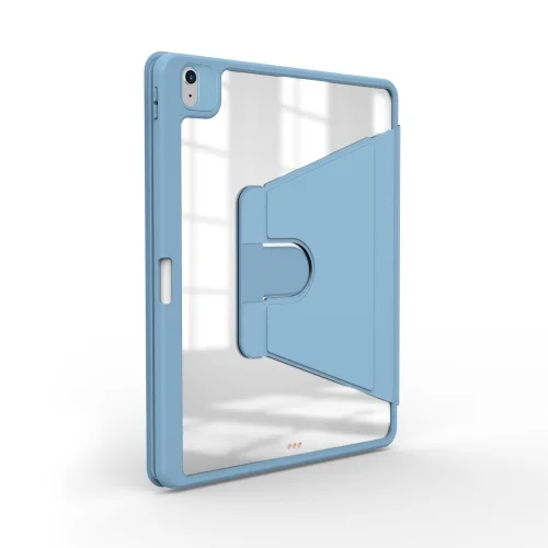 Apple iPad 10.9 2022 (10. Nesil) Tablet Kılıf Zore Nayn Dönebilen Standlı Kapak - Mavi