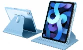 Apple iPad 10.9 2022 (10. Nesil) Tablet Kılıf Zore Nayn Dönebilen Standlı Kapak - Mavi