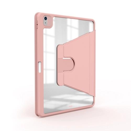 Apple iPad 10.9 2022 (10. Nesil) Tablet Kılıf Zore Nayn Dönebilen Standlı Kapak - Pembe