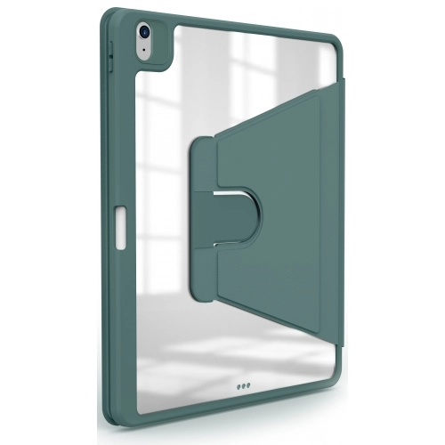 Apple iPad 10.9 2022 (10. Nesil) Tablet Kılıf Zore Nayn Dönebilen Standlı Kapak - Yeşil