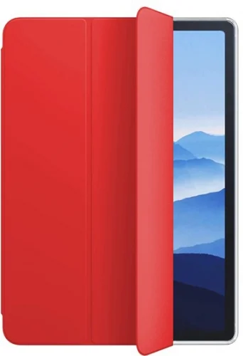 Apple iPad 10.9 2022 (10. Nesil) Tablet Kılıfı 1-1 Standlı Smart Cover Kapak - Kırmızı