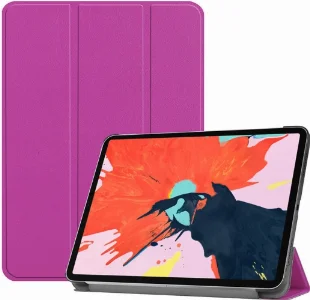 Apple iPad 10.9 2022 (10. Nesil) Tablet Kılıfı 1-1 Standlı Smart Cover Kapak - Mor