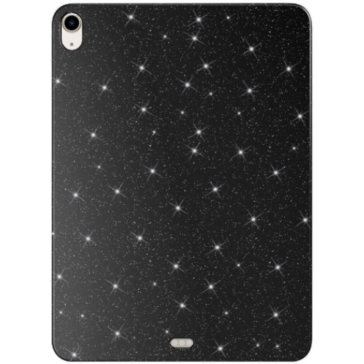 Apple iPad 10.9 2022 (10. Nesil) Tablet Kılıfı  Glittered Shiny Look Tablet Koton Case - Siyah