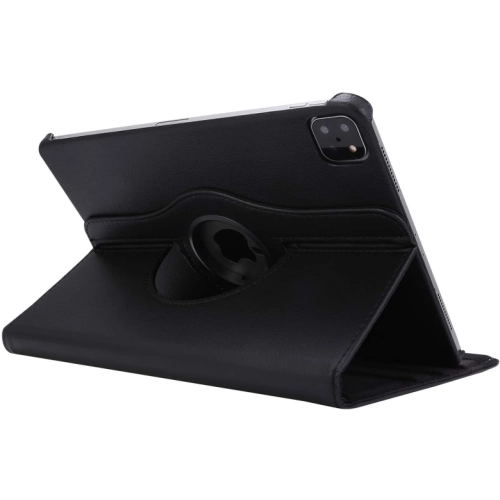 Apple iPad Pro 12.9 2021 (5. Nesil) Tablet Kılıfı 360 Derece Dönebilen Standlı Kapak - Siyah