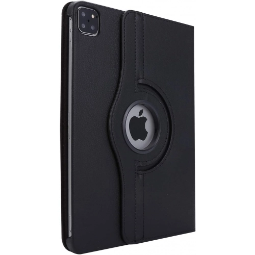 Apple iPad Pro 12.9 inç 2020 Tablet Kılıfı 360 Derece Dönebilen Standlı Kapak - Siyah