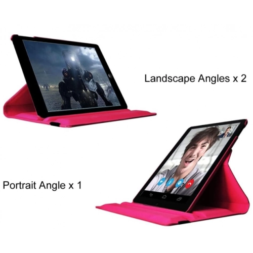 Apple iPad 2 Tablet Kılıfı 360 Derece Dönebilen Standlı Kapak - Siyah