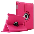 Apple iPad 3 Tablet Kılıfı 360 Derece Dönebilen Standlı Kapak - Pembe