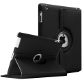 Apple iPad 3 Tablet Kılıfı 360 Derece Dönebilen Standlı Kapak - Siyah